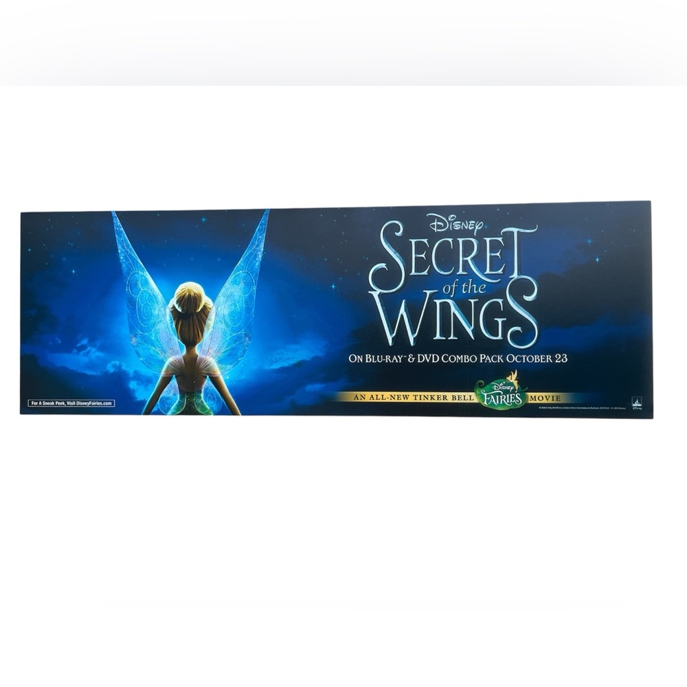 Disney Transportation Bus Ad Advertising Sign Secret Of The Wings Tinker Bell